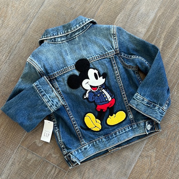 BABY GAP Disney Mickey Mouse Icon Denim Jacket (Size 3T) - Picture 1 of 7